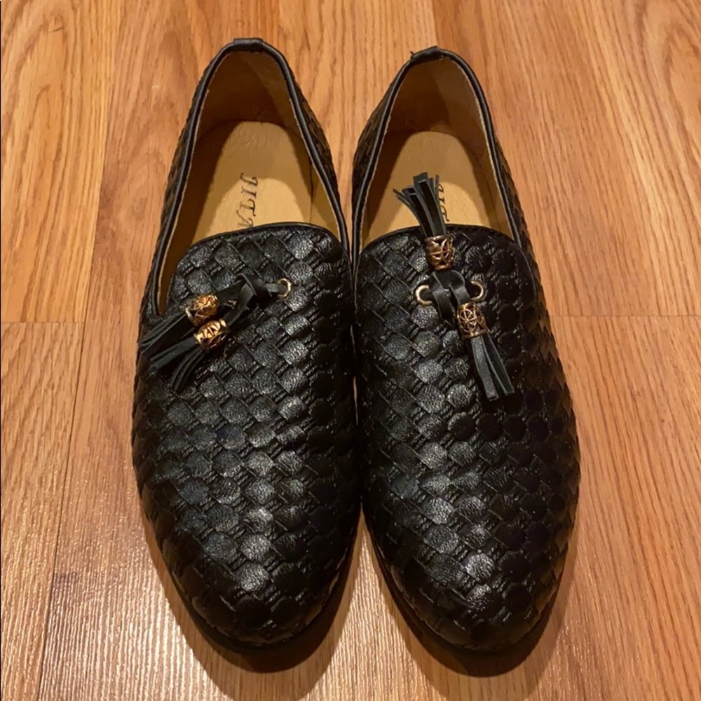 Jitai leather tassel loafers